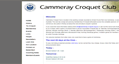 Desktop Screenshot of cammeray-croquet.org.au