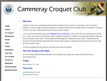 Tablet Screenshot of cammeray-croquet.org.au
